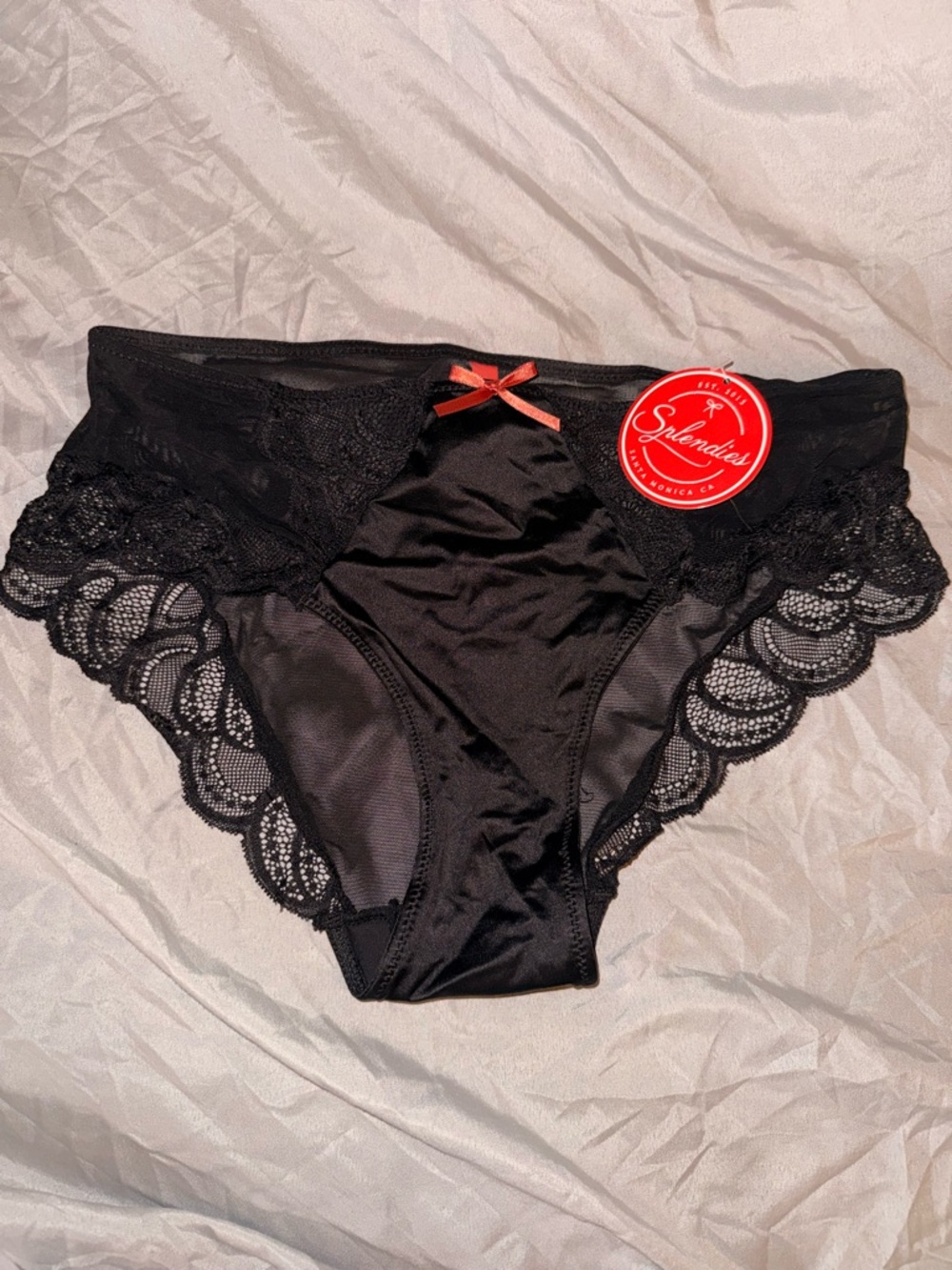 Black Lace-Trim Bikini Panty - Women's Intimates